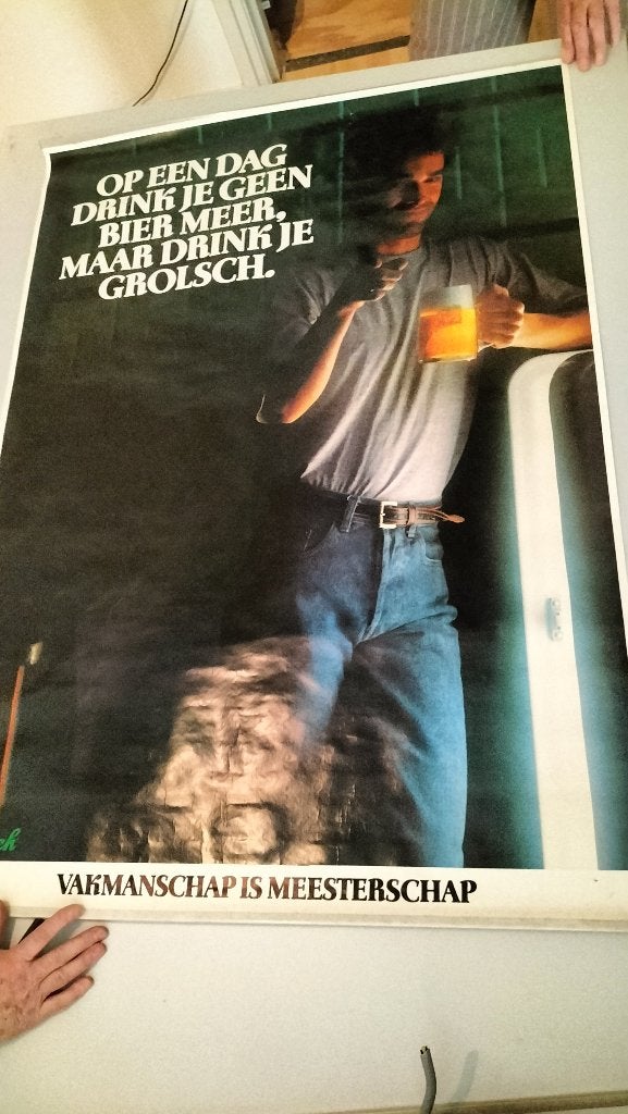 poster, Verzamelen, Ophalen, Zo goed als nieuw, Deurposter of groter, Reclame