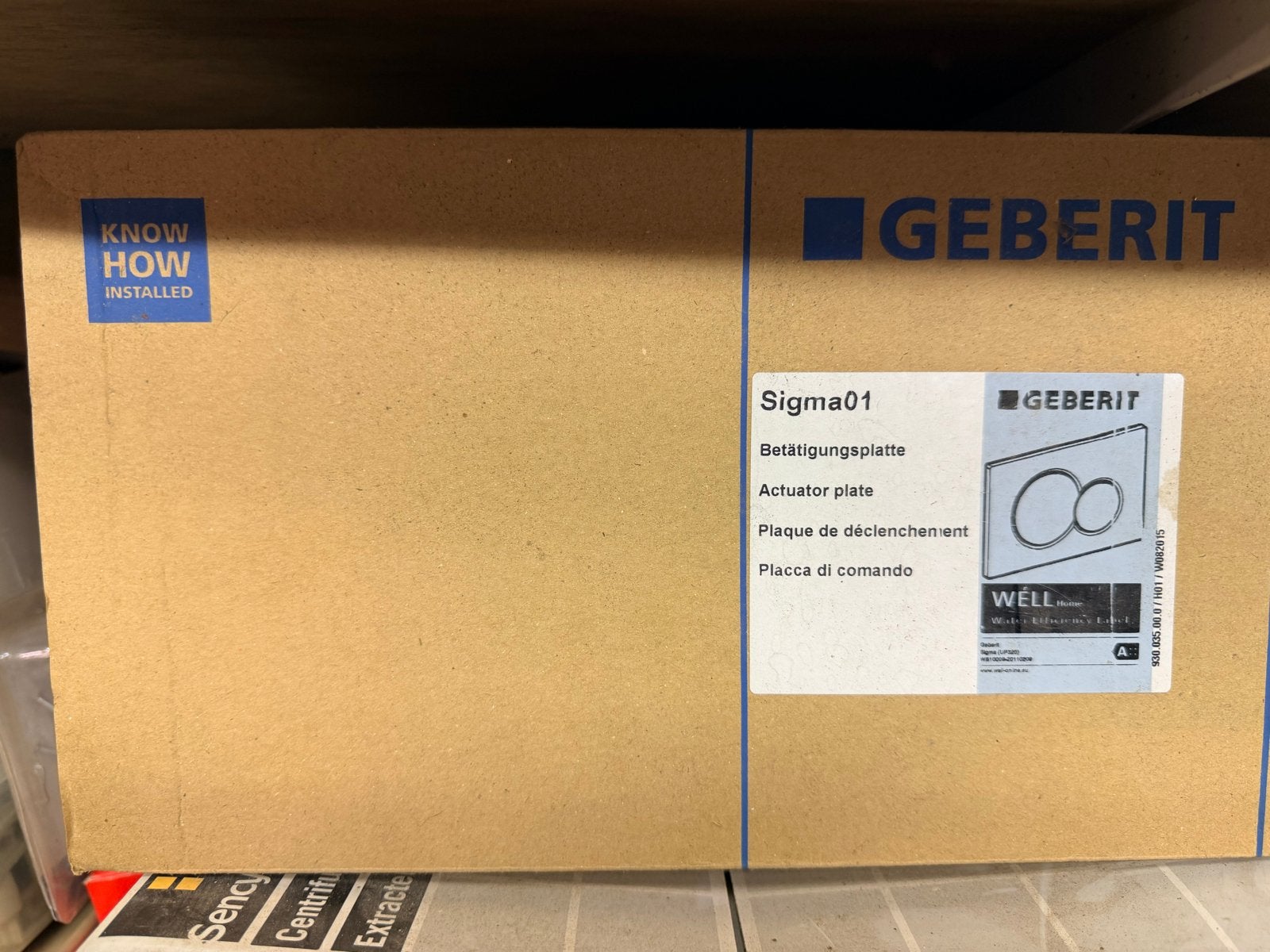 Geberit Sigma01 Nieuwe Toiletdrukknop - Betätigungsplatte, Ophalen of Verzenden, Nieuw, Toilet