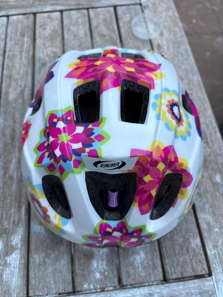 BBB Fietshelm voor kinderen - Bloemenprint, Ophalen, Gebruikt, M, Jongen of Meisje