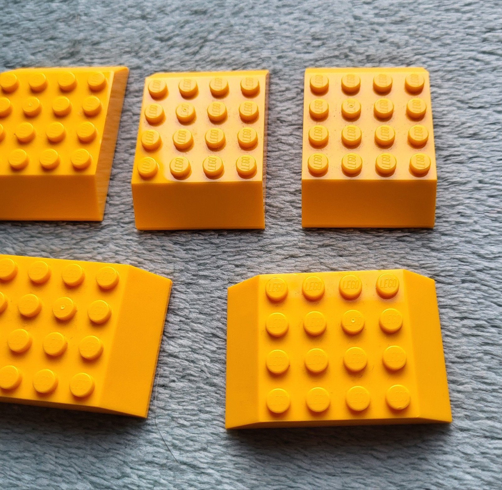 Lego trein locomotief / wagon dak blokken 6x4x1 Geel., Ophalen of Verzenden, Zo goed als nieuw, Losse stenen, Lego