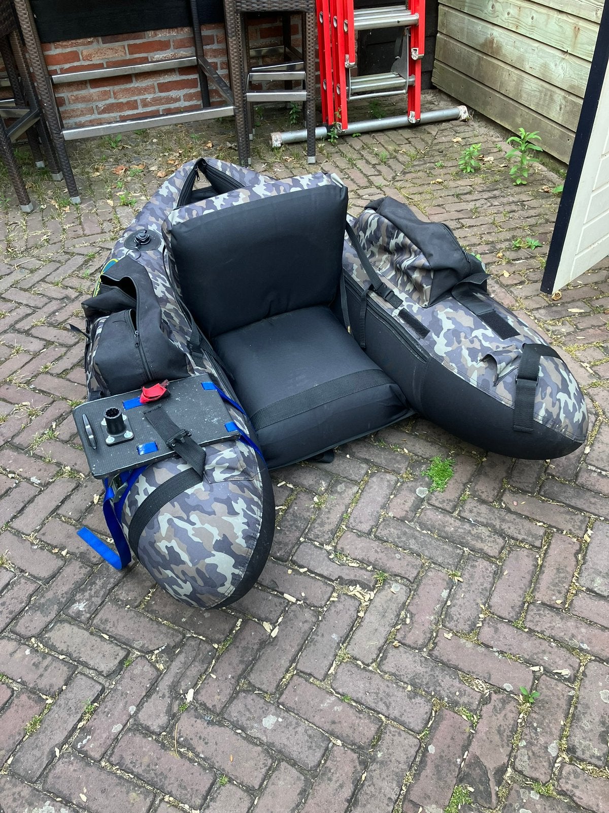 Lineaeffe camo bellyboot bellyboat, Watersport en Boten, Ophalen of Verzenden, Gebruikt