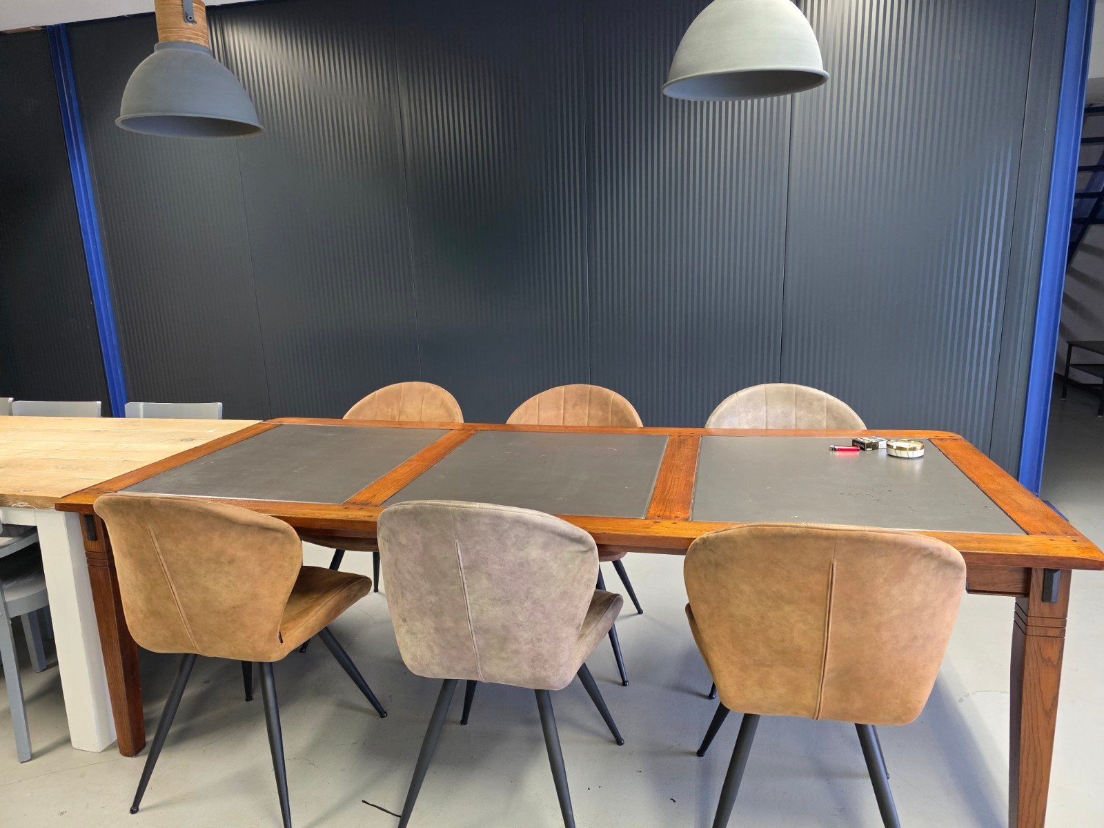 MX Sofa Eetkamerset: Tafel (100x240cm) met 8 Stoelen, Ophalen, Gebruikt, Overige materialen, 100 tot 150 cm