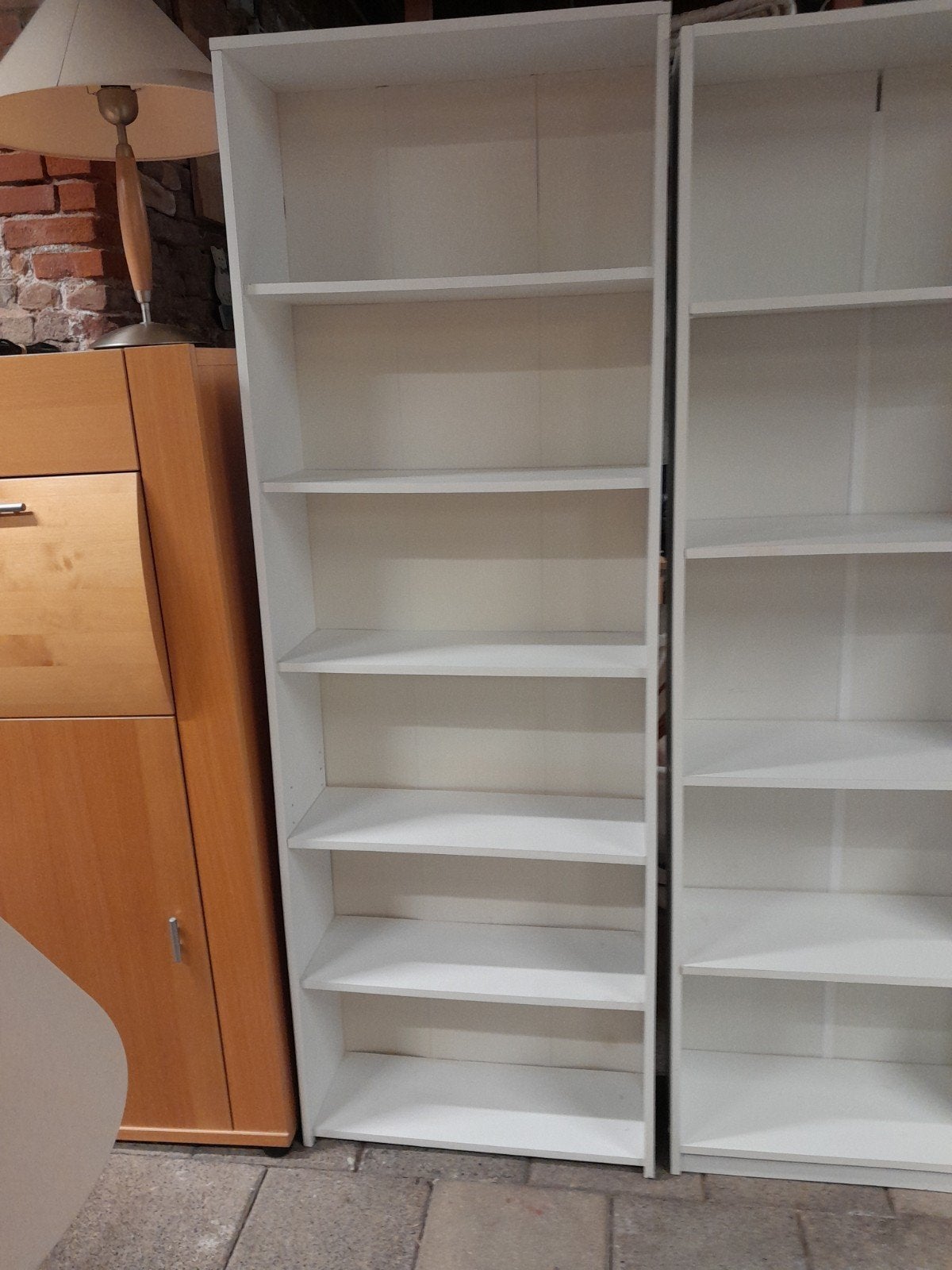 witte boekenkast met 4 vaste en 1 losse plank, Ophalen, Gebruikt, Met plank(en)