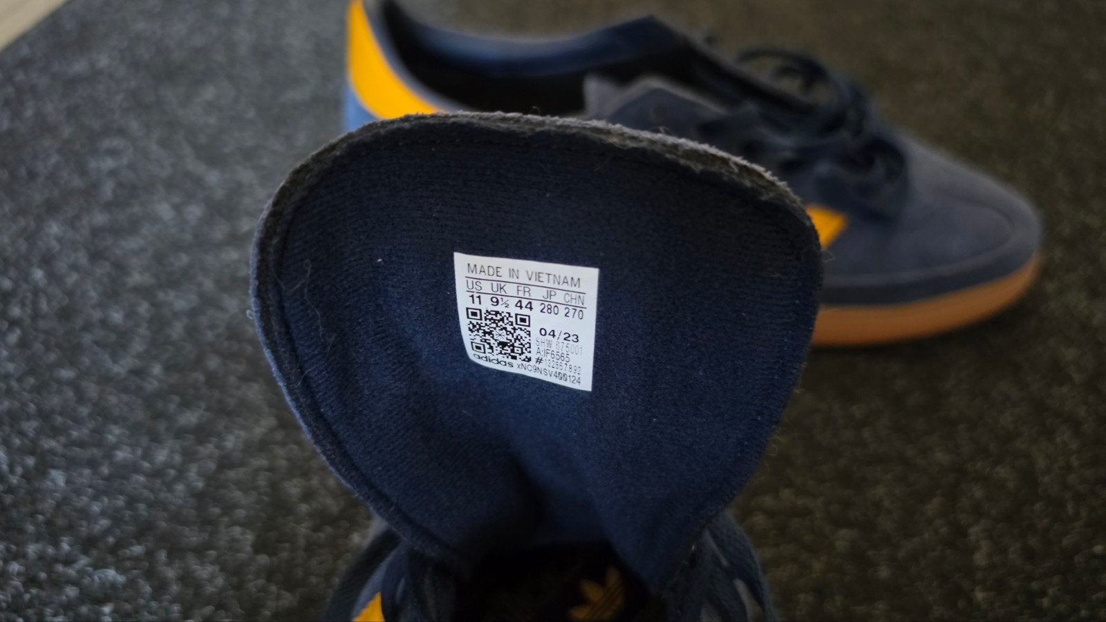 Adidas Originals Handball Spezial Night Indigo / Crew Yello, Ophalen, Blauw, Nieuw, Sneakers of Gympen