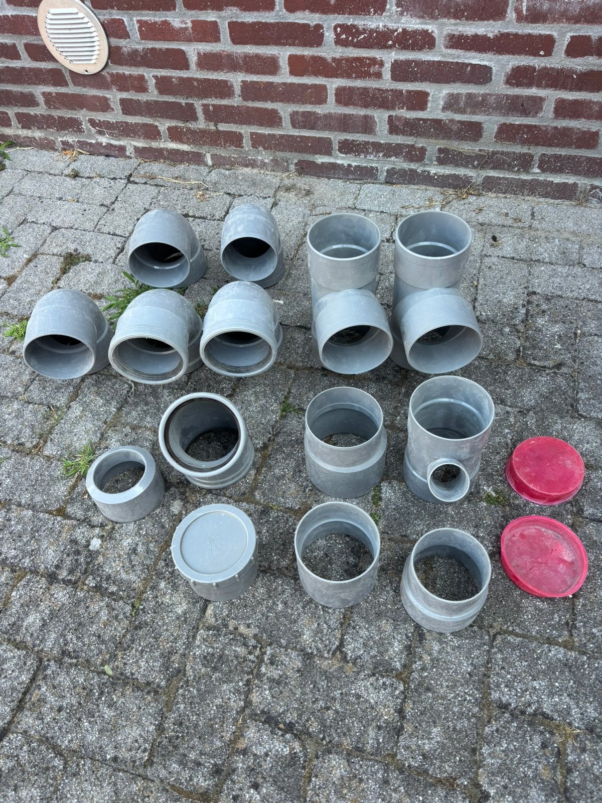 110 PVC bochten en toebehoren, Ophalen, Bochten, Pvc, Zo goed als nieuw