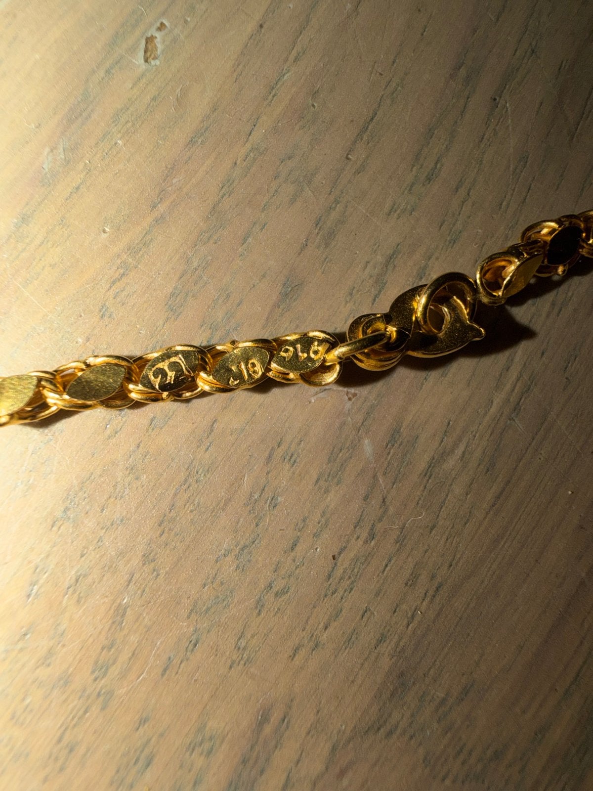 Gouden ketting 916 (22K), Ophalen, Gebruikt, Goud