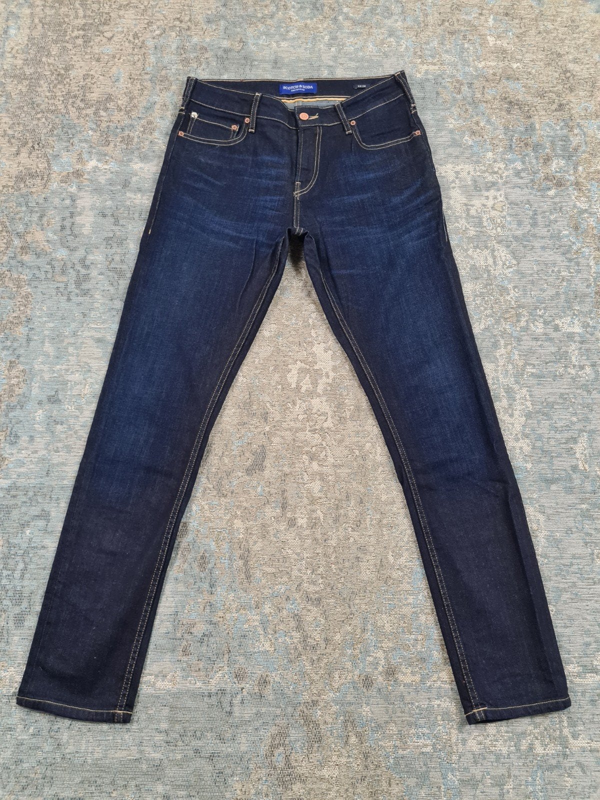 Scotch and Soda SKIM W30 L32 Skinny STRETCH Bronno3032 Blauw, Blauw, https://scotch-soda.eu/pages/contact, W32 (confectie 46) of kleiner
