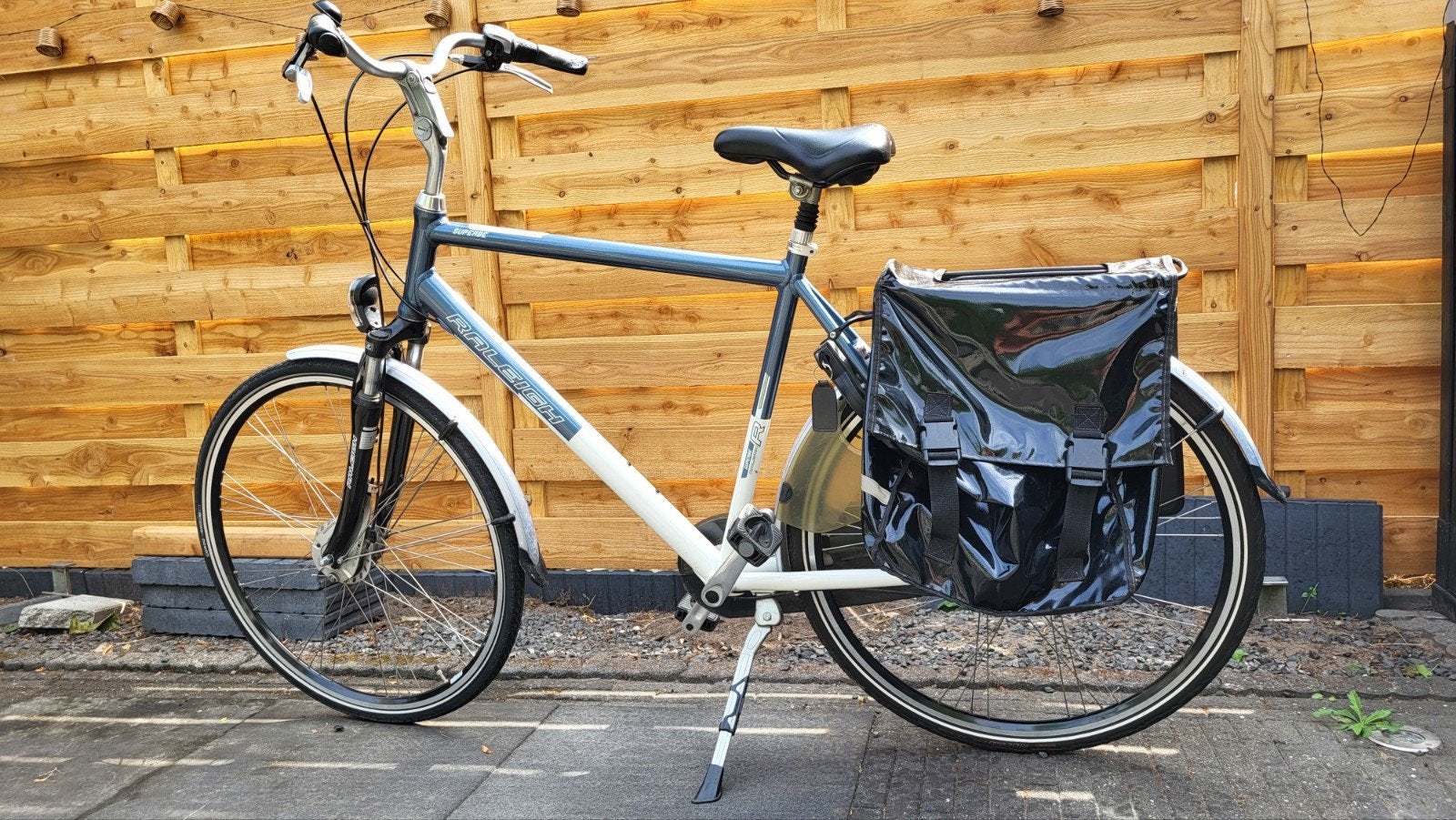 Herenfiets 32 inch - Raleigh met Shimano Nexus 8 speed, Fietsen en Brommers, Gebruikt, Versnellingen, 57 tot 61 cm, Schijfrem