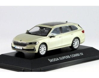 Skoda Superb 2024 1/43 Groen Modelauto, Ophalen of Verzenden, Nieuw, Auto, Overige merken