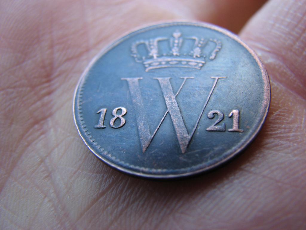 Mooie cent 1821 B, Postzegels en Munten, Munten | Nederland, Ophalen of Verzenden, Koning Willem I, 1 cent, Losse munt