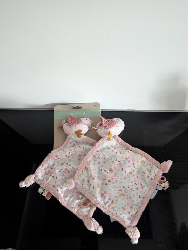 Knuffeldoek Little Dutch vogel rose, Kinderen en Baby's, Speelgoed | Knuffels en Pluche, Ophalen of Verzenden, Nieuw, Overige typen