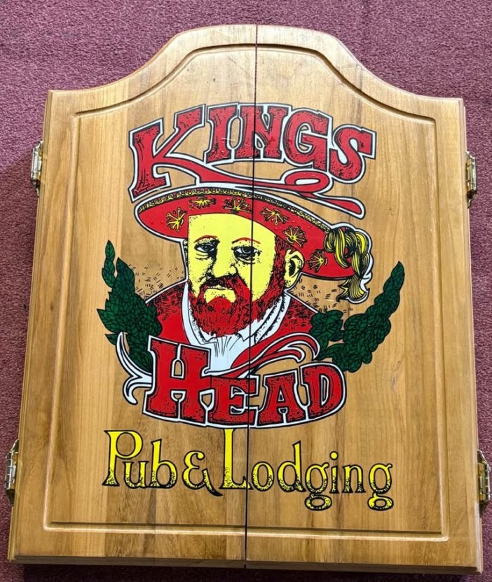 Dartkast en borden, Ophalen of Verzenden, Zo goed als nieuw, Dartbord