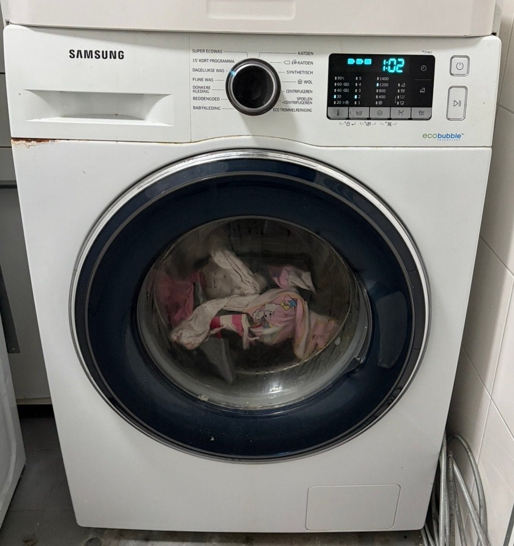Samsung Wasmachine 9kg - Ecobubble, 8 tot 10 kg, Ophalen of Verzenden, Gebruikt, Voorlader
