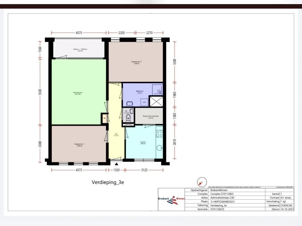 NIEUW! Woonruimte te huur Admiraliteitslaan, Den Bosch, Huizen en Kamers