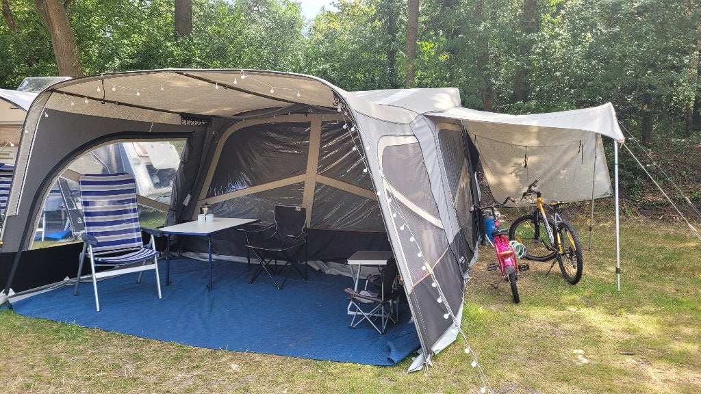 Camp-let Passion – Luxe Vouwwagen Compleet Uitgerust, Caravans en Kamperen, Vouwwagens, Ophalen, Aanwezig, Camp-Let, Grijs