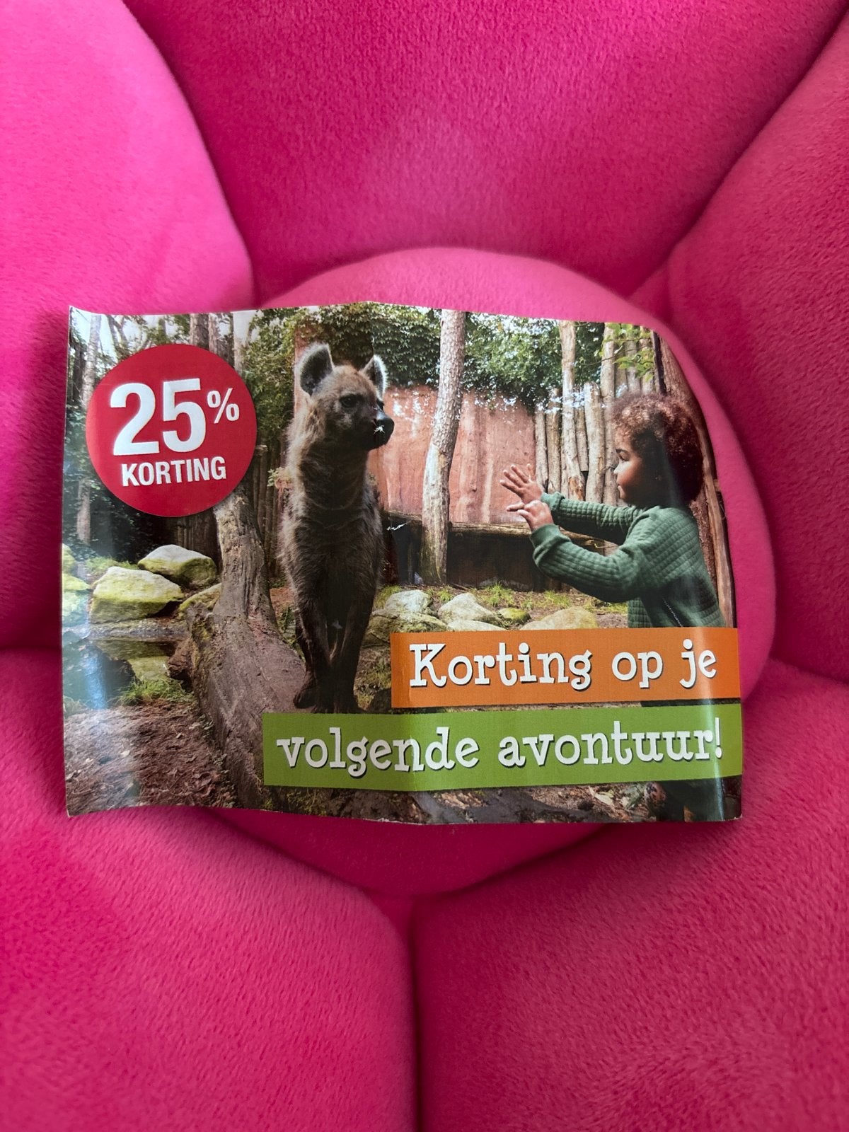 25% korting Dierenpark Amersfoort, Drie personen of meer, Kortingskaart