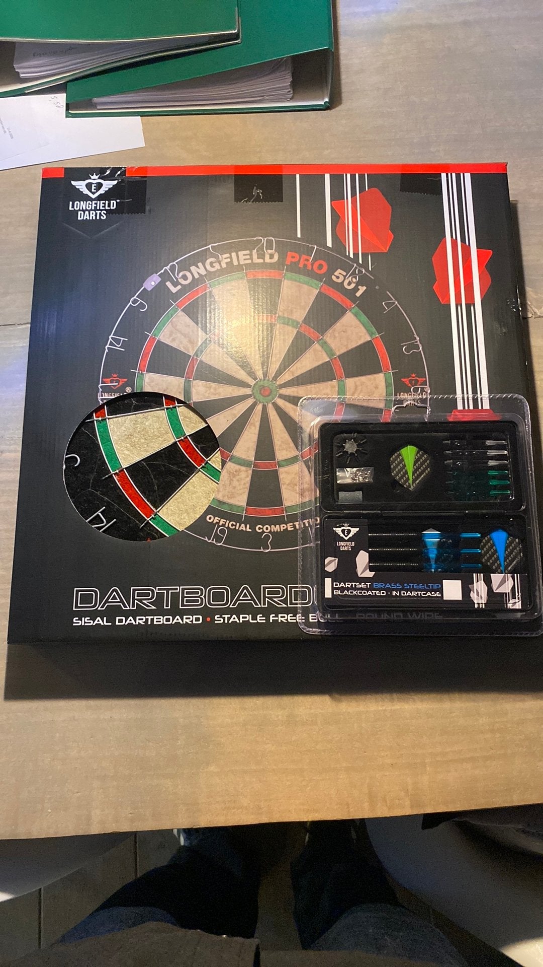 longfield dartbord met pijltjes, Ophalen, Nieuw