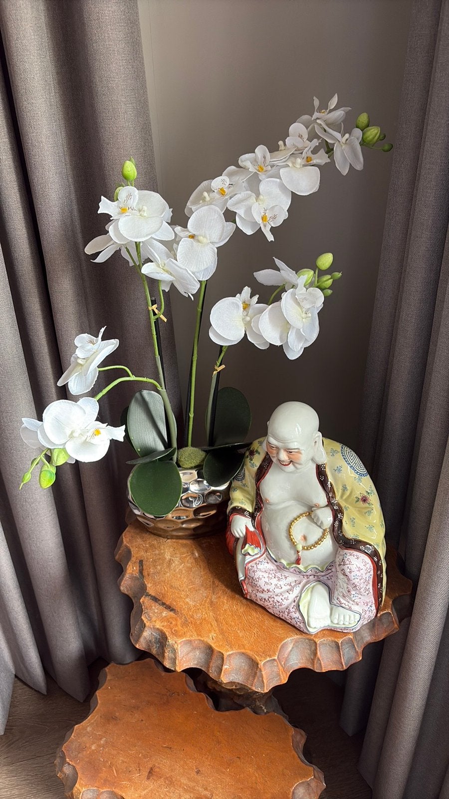 Witte kunst orchidee, Ophalen of Verzenden, Zo goed als nieuw