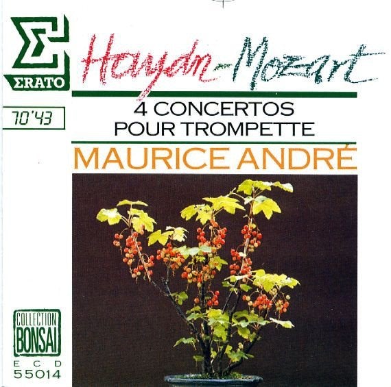 HAYDN MOZART 4 concertos pour trompette CD ERATO BONSAI, Ophalen of Verzenden, Classicisme, Gebruikt, Orkest of Ballet