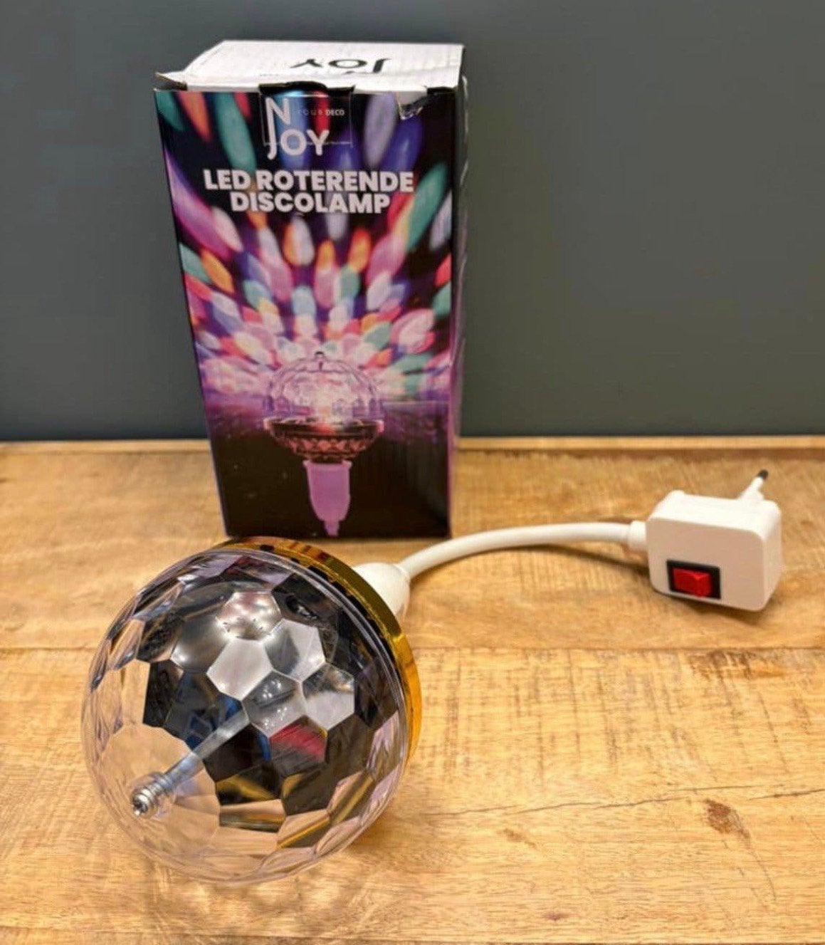 LED roterende discolamp, Ophalen, Nieuw, Discobol