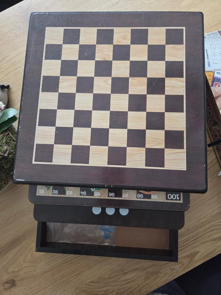 Bordspellen Set – Schaak, Dam & Meer in Eén – Compleet, Een of twee spelers, Ophalen of Verzenden, Gebruikt, Reisspel