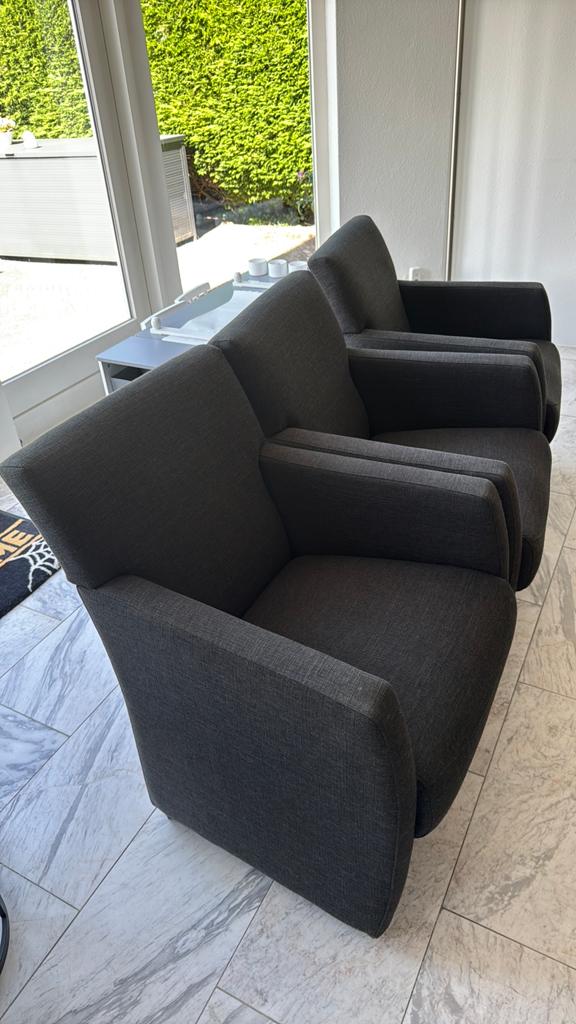 6 eetkamer stoelen, Huis en Inrichting, Ophalen, Gebruikt, Minder dan 75 cm, Stof
