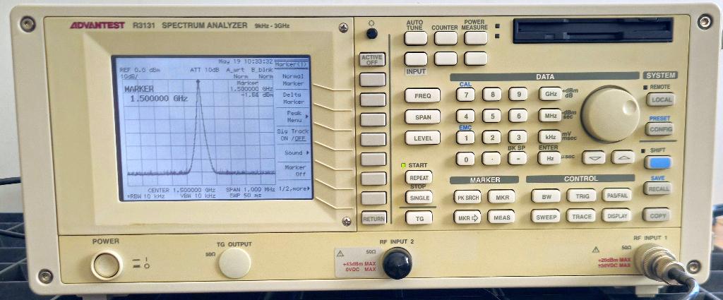 Spectrum Analyzer Advantest R3131 3,1 GHz, Ophalen of Verzenden, Gebruikt