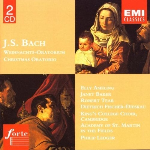 Bach Ameling Weihnachts-Oratorium = Christmas Oratorio 2xCD, Gebruikt, Ophalen of Verzenden, Oratorium, Barok