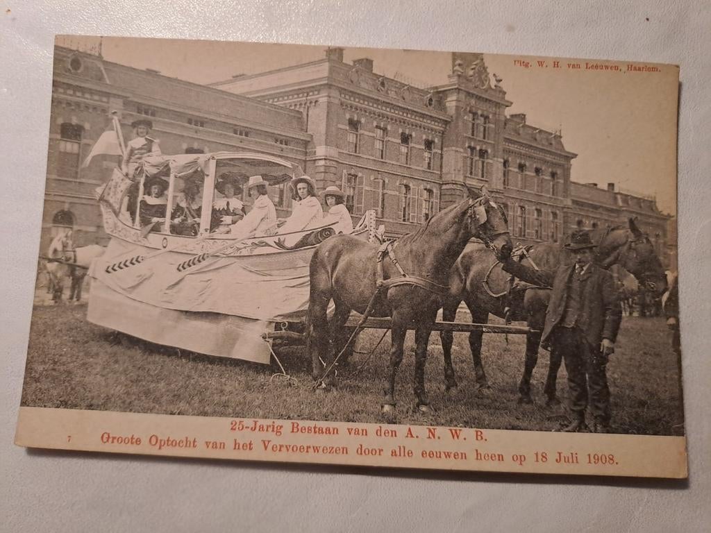 Anwb, 25 jaar bestaan  18 juli 1908, Verzamelen, Ansichtkaarten | Nederland, Ophalen of Verzenden, Voor 1920