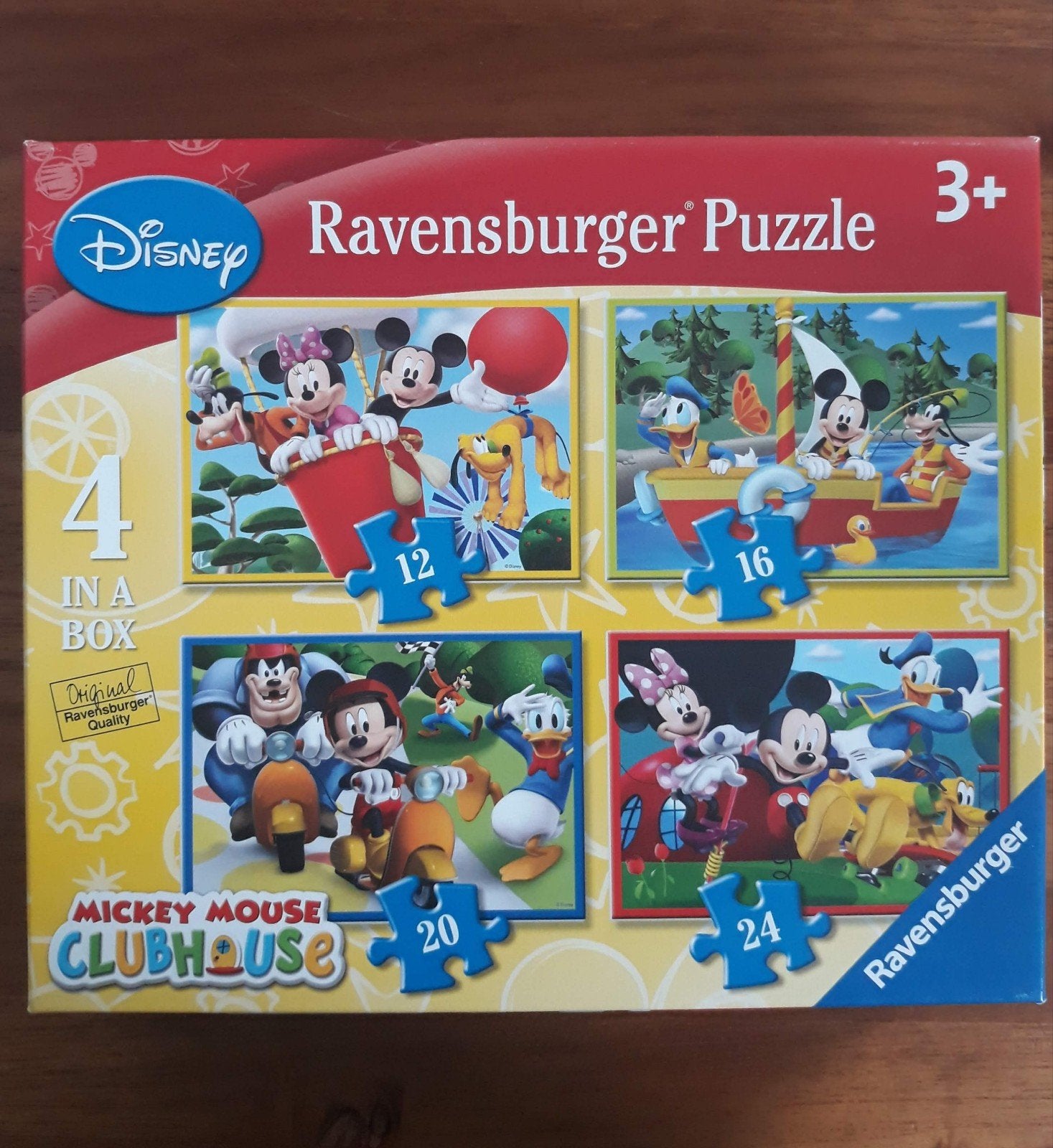 Ravensburger Disney Mickey Mouse Clubhouse Puzzels (4 in 1), Ophalen, 10 tot 50 stukjes, Gebruikt, 2 tot 4 jaar