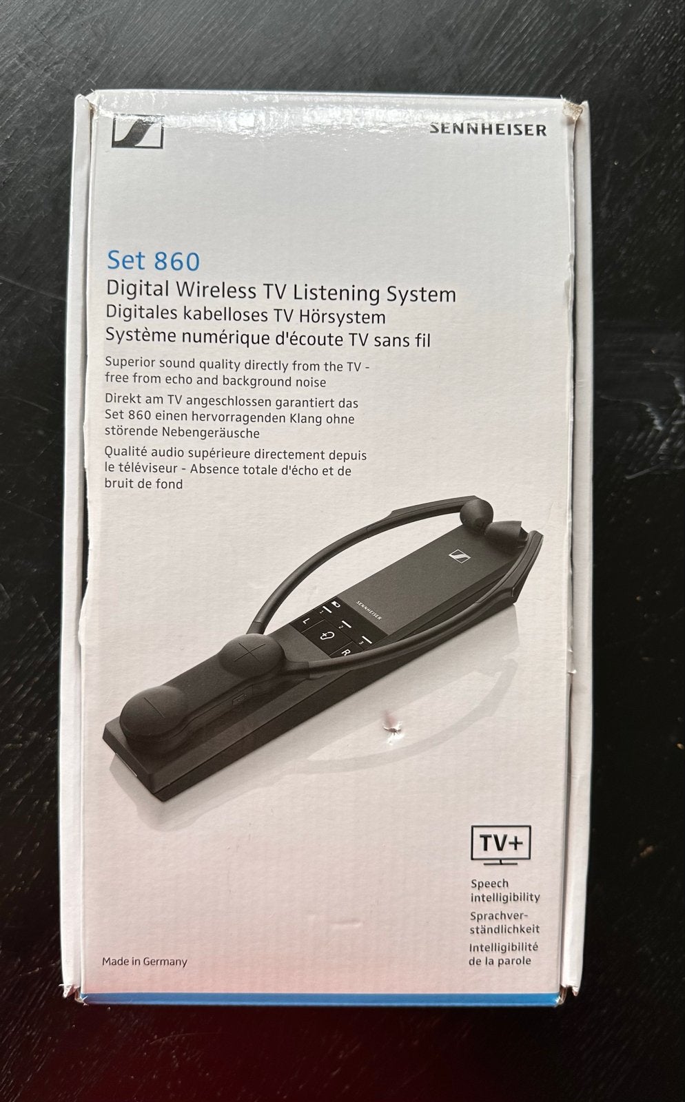 Sennheiser Set 860 Digitaal TV Luister Systeem, Gebruikt, Sennheiser, Overige typen, Ophalen of Verzenden