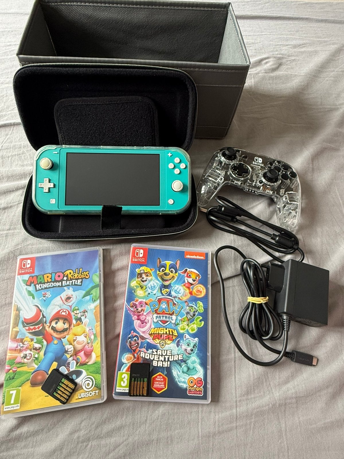 Nintendo Switch Lite, Spelcomputers en Games, Spelcomputers | Nintendo Switch Lite, Ophalen of Verzenden, Turquoise, Zo goed als nieuw