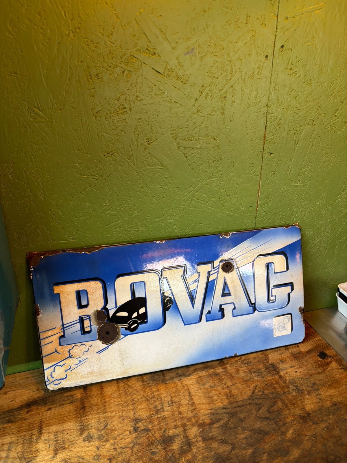 Bovag emaille, Verzamelen, Merken en Reclamevoorwerpen, Ophalen of Verzenden, Zo goed als nieuw, Reclamebord