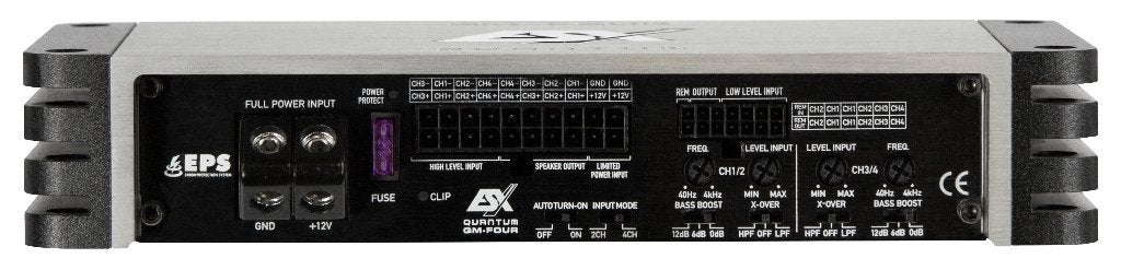 ESX Quantum QM-FOUR 4 kanaals versterker Mini, Audio-design, Nieuw, Am Breilingsweg 3, 76709 Kronau, Duitsland, Ophalen of Verzenden