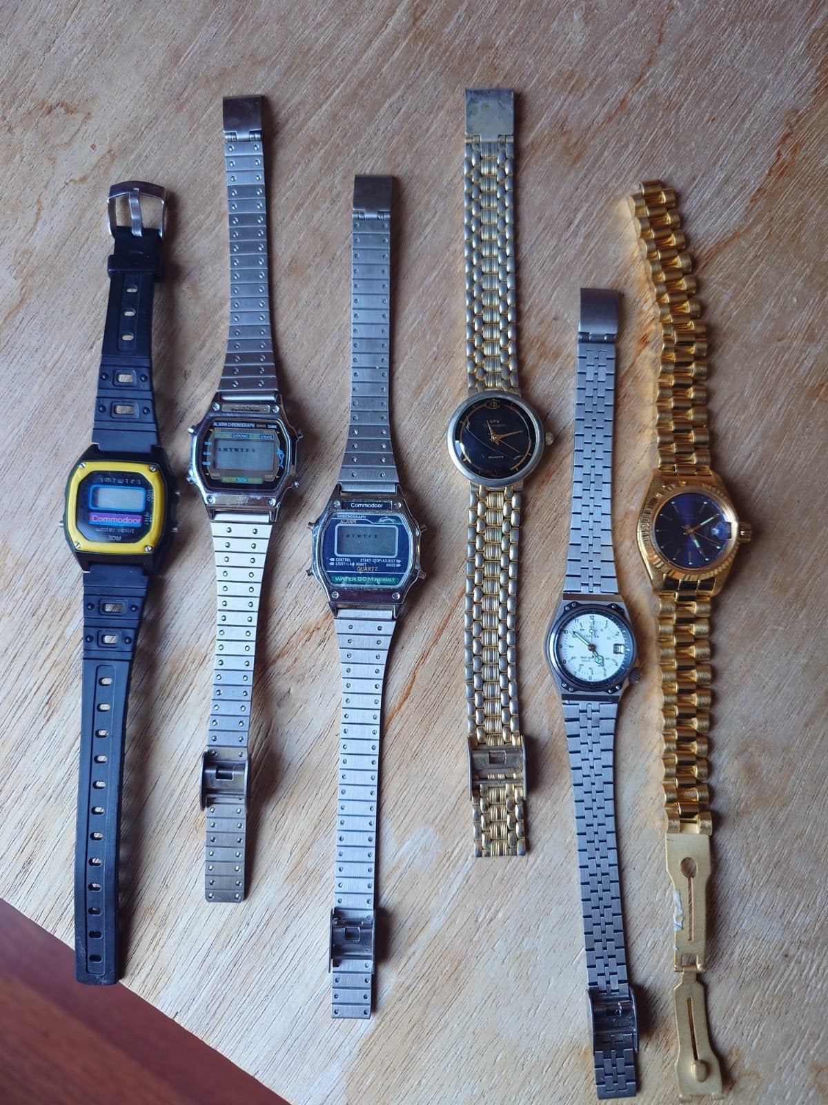 Vintage Commodoor Vrouwen Horloges - Diverse Modellen, Overige merken, Overige materialen, Gebruikt, Polshorloge