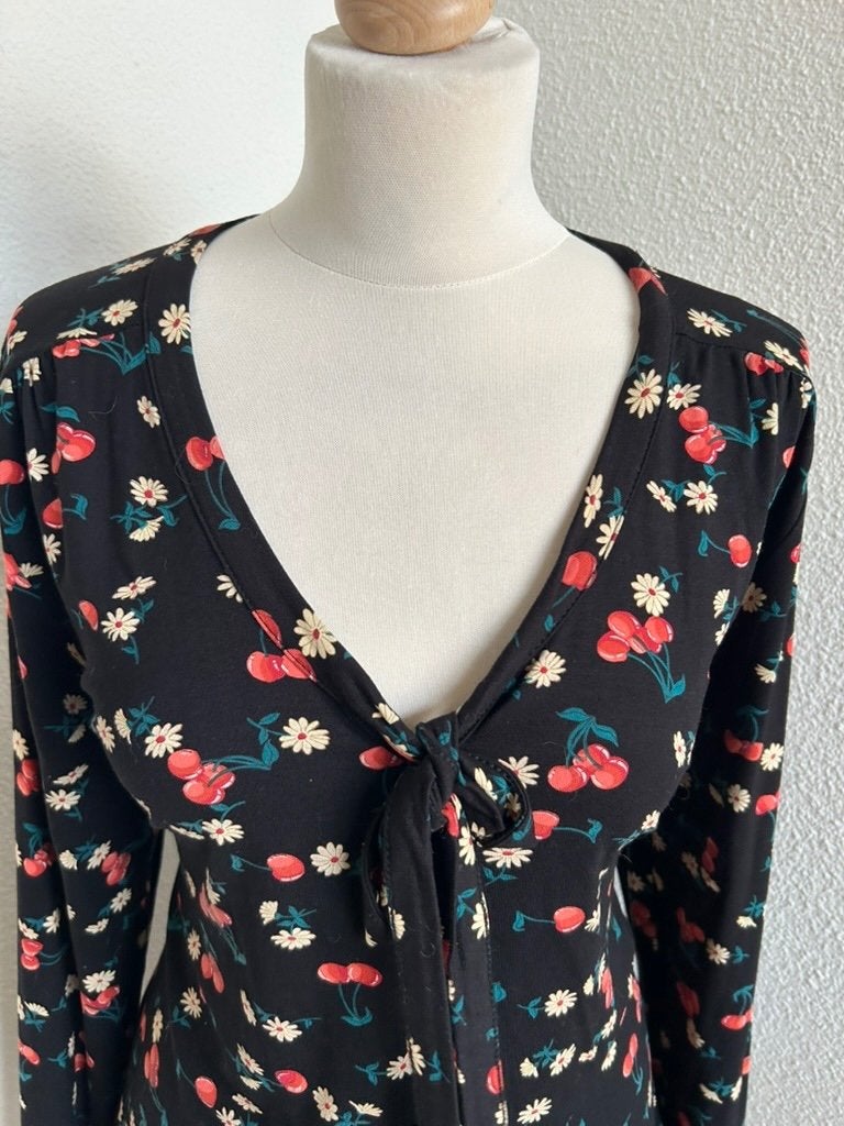 King Louie maat L prachtige kersen top blouse 2668, Kleding | Dames, Maat 42/44 (L), Ophalen of Verzenden, Zo goed als nieuw, King Louie