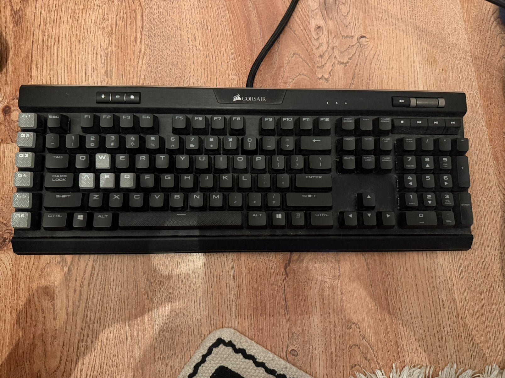 Game keyboard/ toetsenbord Corsair K95 RGB platinum, Computers en Software, Ophalen of Verzenden, Gebruikt