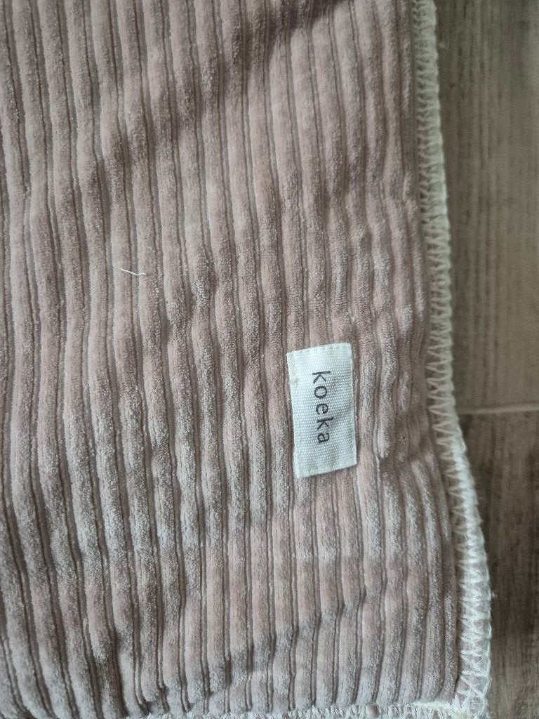 Koeka boxkleed beige/roze, Ophalen, Zo goed als nieuw, Rechthoekig, Boxkleed