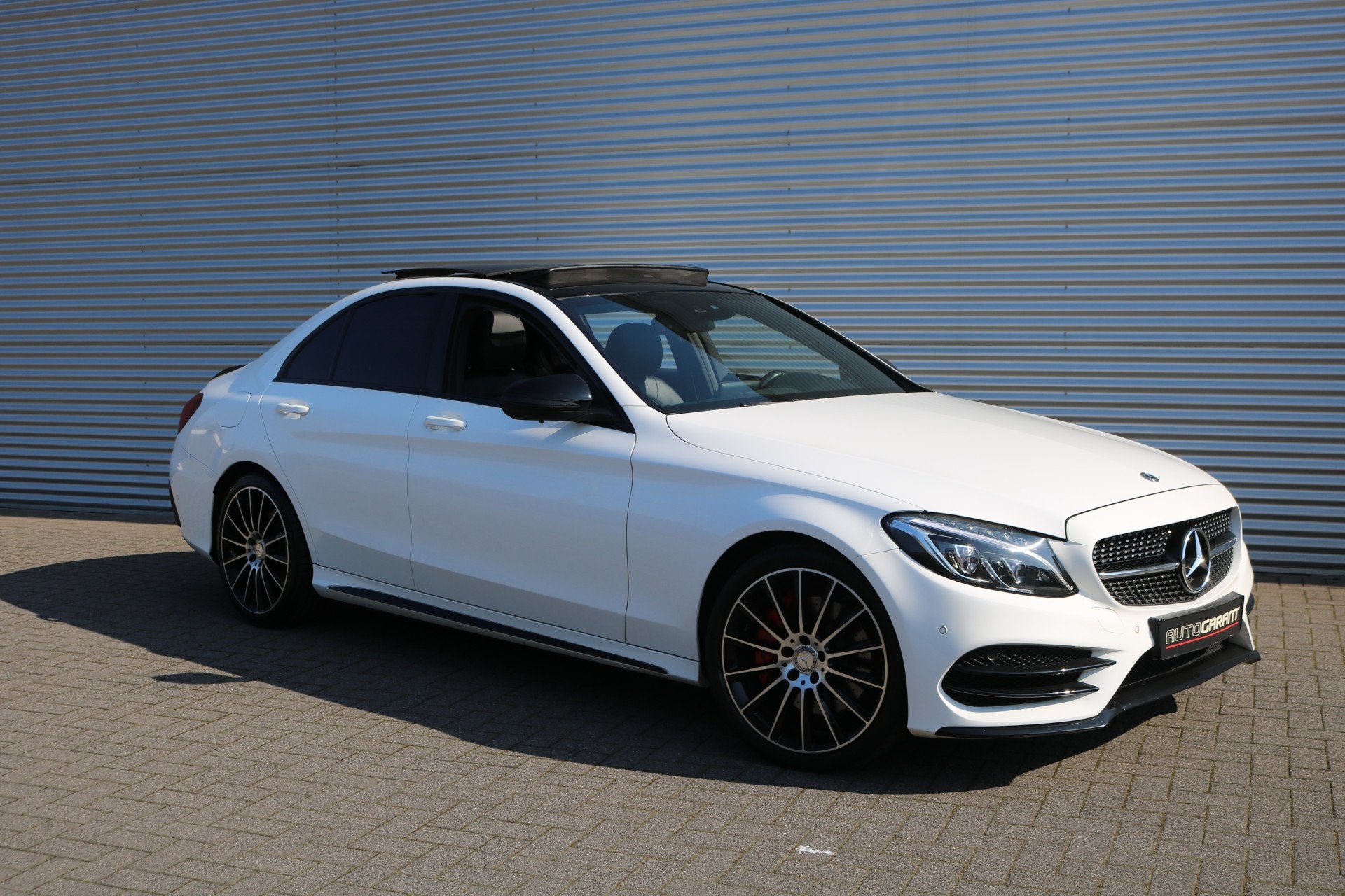 Mercedes-Benz C-Klasse 250 AMG Pakket (Panoramadak Sportlede, Automaat, 4 cilinders, Wit, Leder
