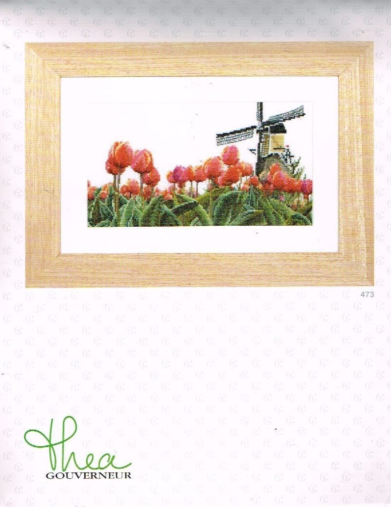 Cado thea gouverneur borduurpakket  MOLEN met TULPEN  473, Ophalen of Verzenden, Nieuw, Handborduren, Borduurpakket