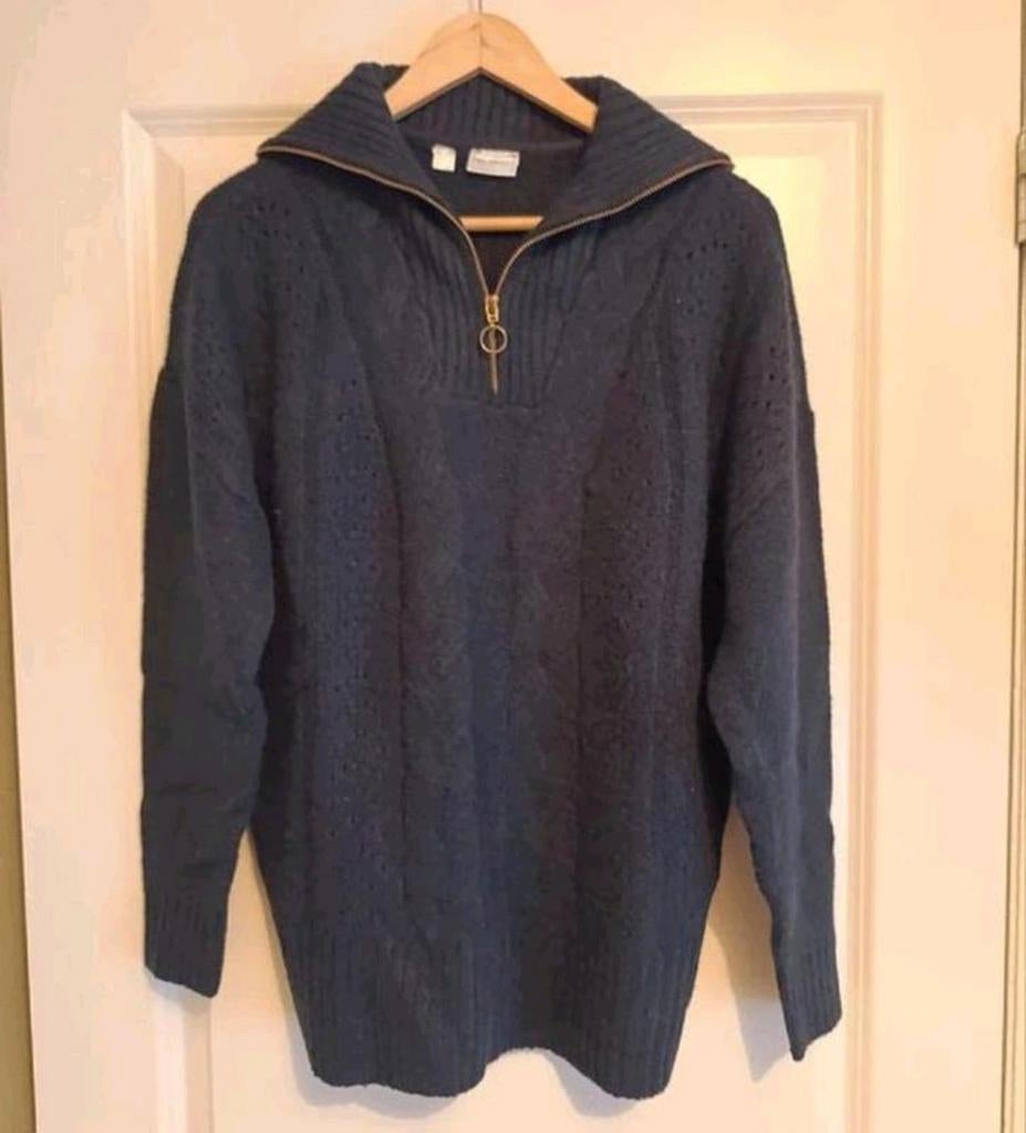 Blauwe kabeltrui schipperstrui maat M/L, Maat 38/40 (M), Blauw, Nieuw, Ophalen of Verzenden