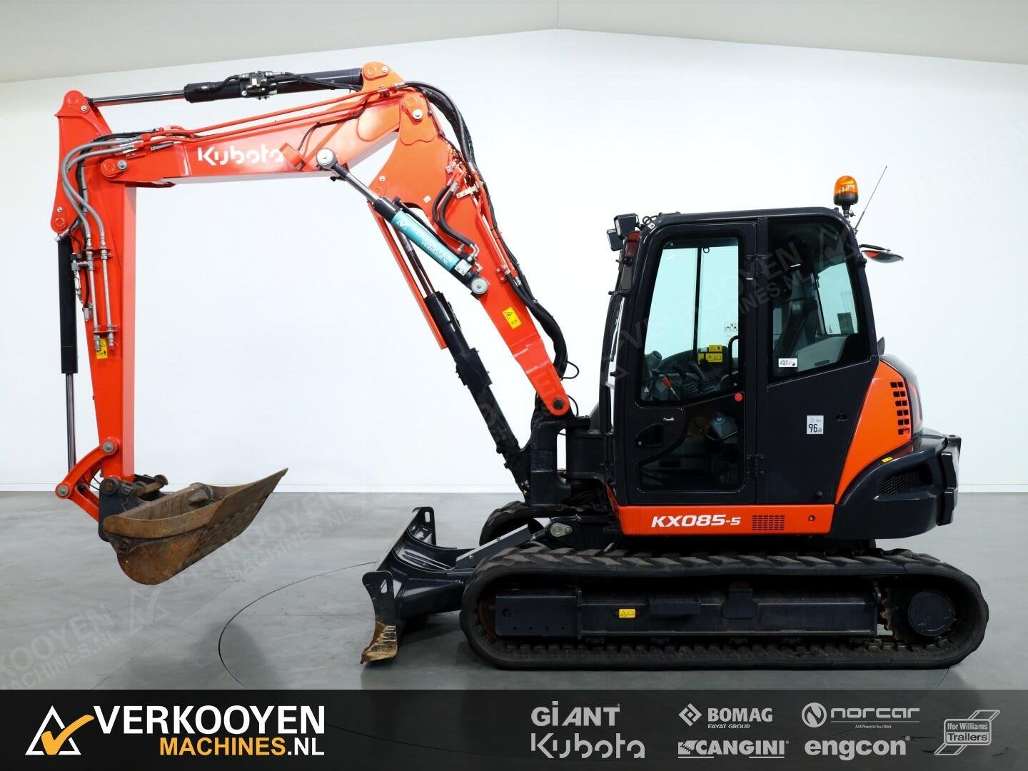 2025 Kubota KX085-5 2PC VV1490, Graafmachine