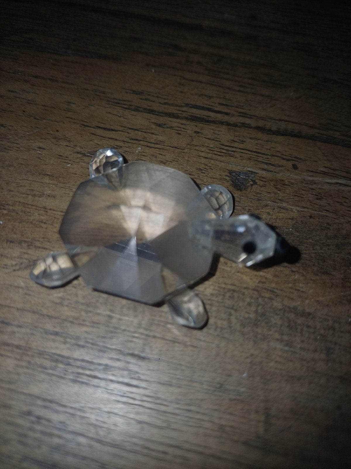 Verzameling kristallen dierenbeeldjes met gekleurde oogjes, Ophalen of Verzenden, Gebruikt, Meerkleurig, Glas