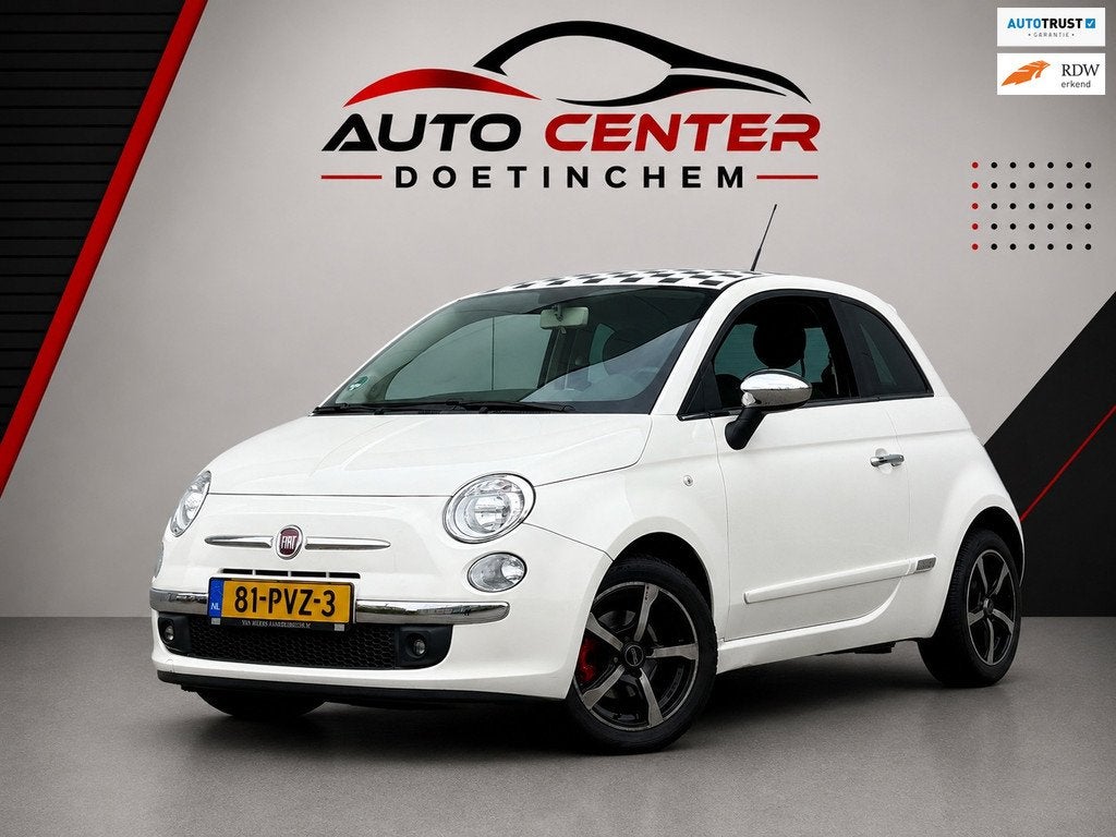 Fiat 500 0.9 TwinAir Sport Automaat Airco, Auto's, Fiat, Euro 5, 86 pk, Gebruikt, Leder en Stof