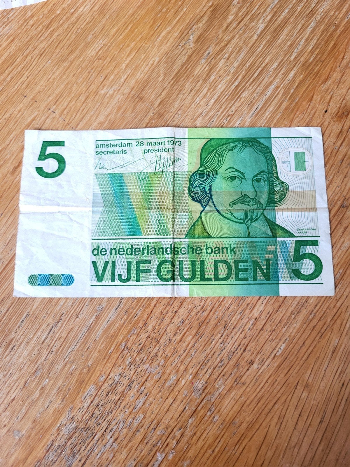 Zeldzaam 5 Gulden biljet uit 1973 - De Snip, Ophalen of Verzenden