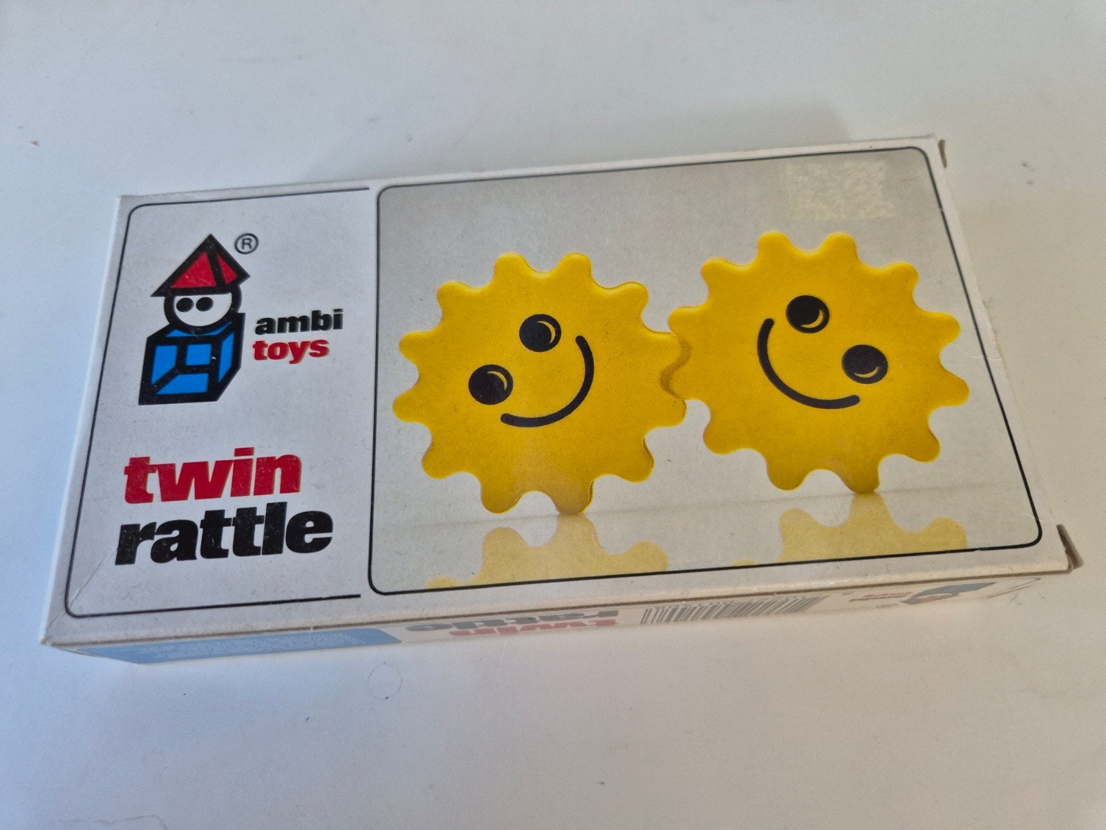 Retro rammelaar Ambi Toys, Ophalen of Verzenden, Gebruikt, Rammelaar, Met geluid