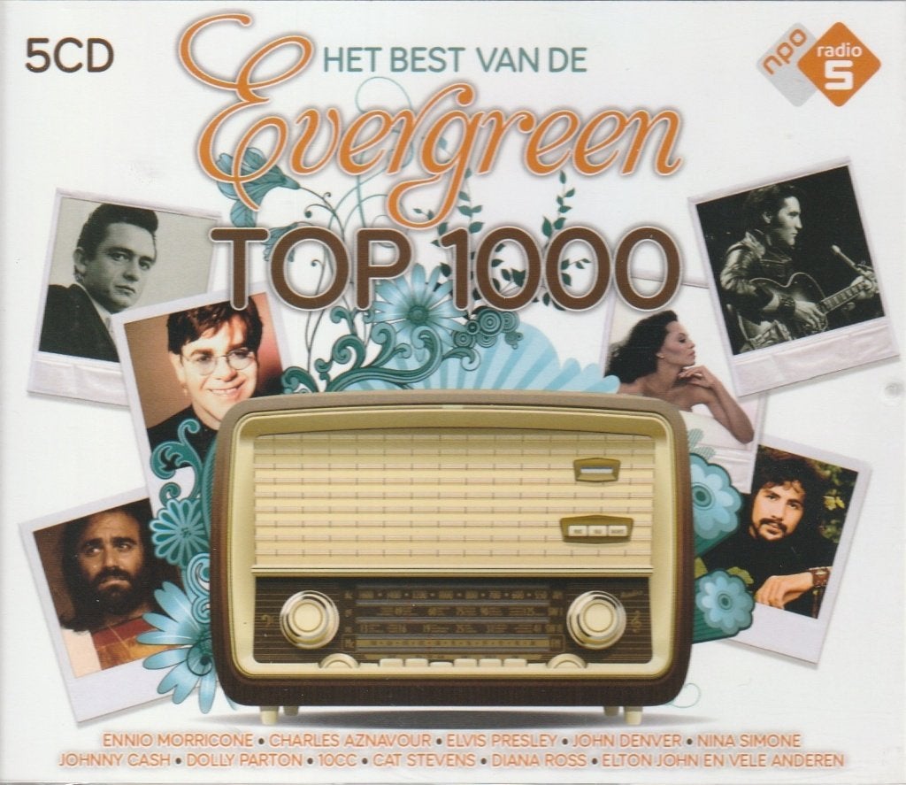 Het beste van de Evergreen TOP 1000 - 5CD supernet, Ophalen of Verzenden, Zo goed als nieuw, Levenslied of Smartlap, Album