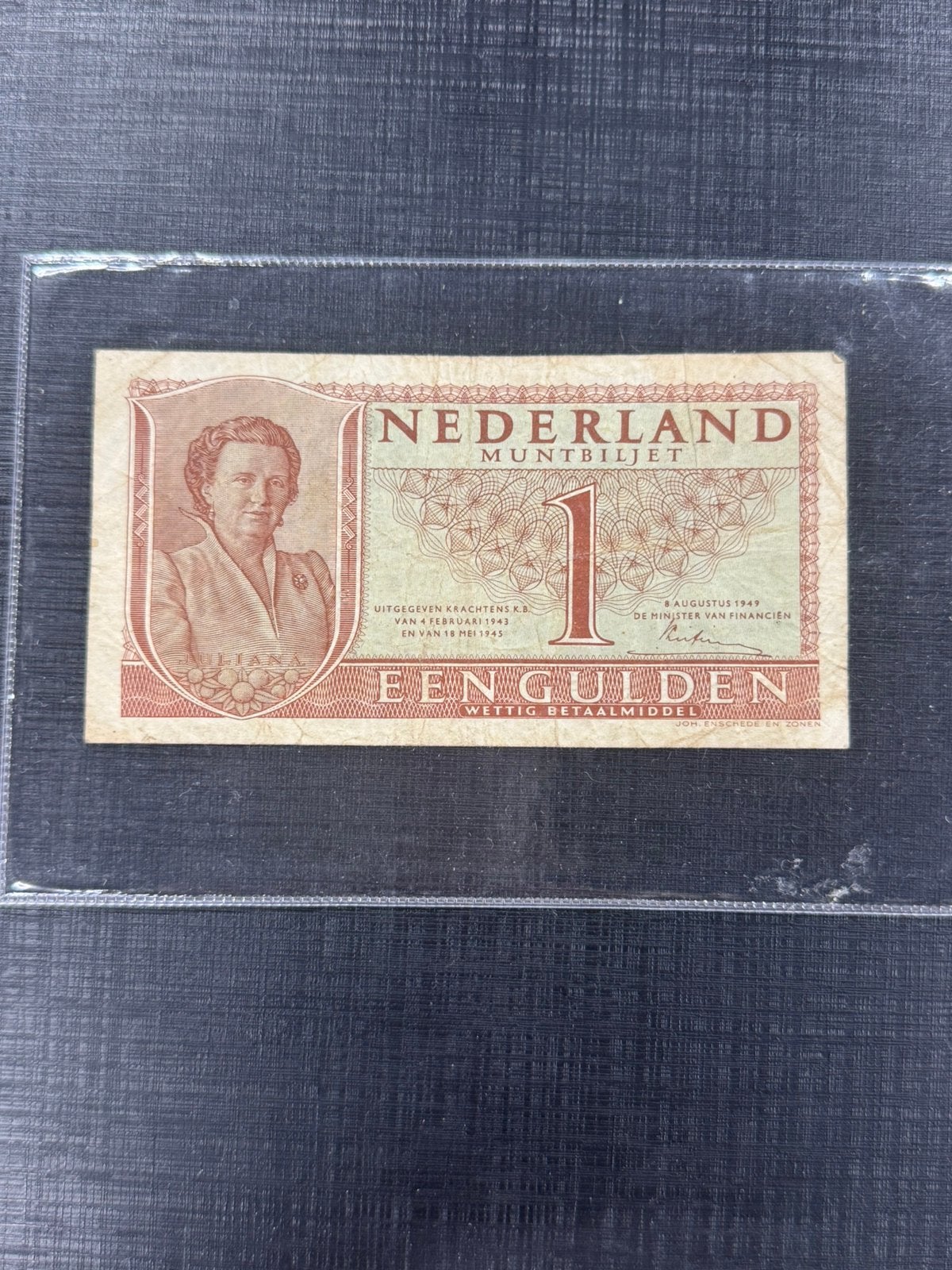 1 gulden muntbiljet 1949, Postzegels en Munten, Ophalen of Verzenden, 1 gulden
