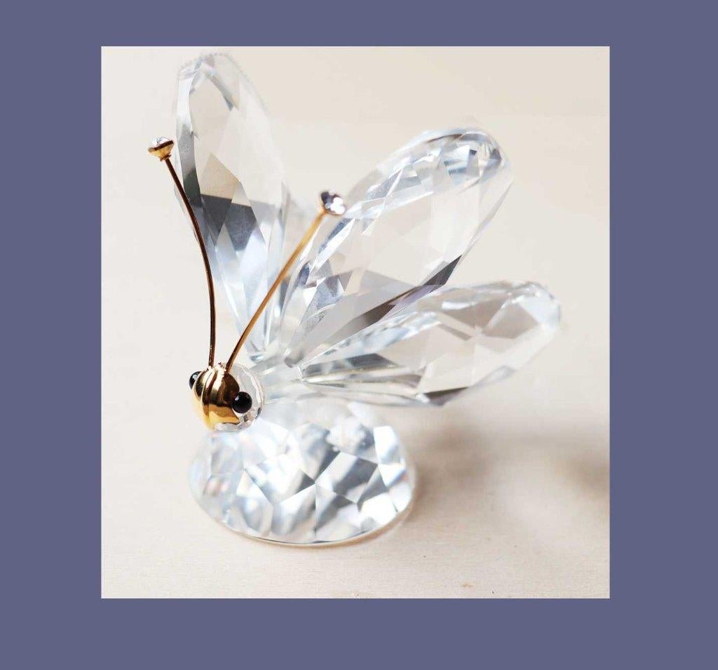 Swarovski Vlinder Groot compleet met doos en certificaat, Verzamelen, Swarovski, Ophalen of Verzenden, Zo goed als nieuw, Figuurtje