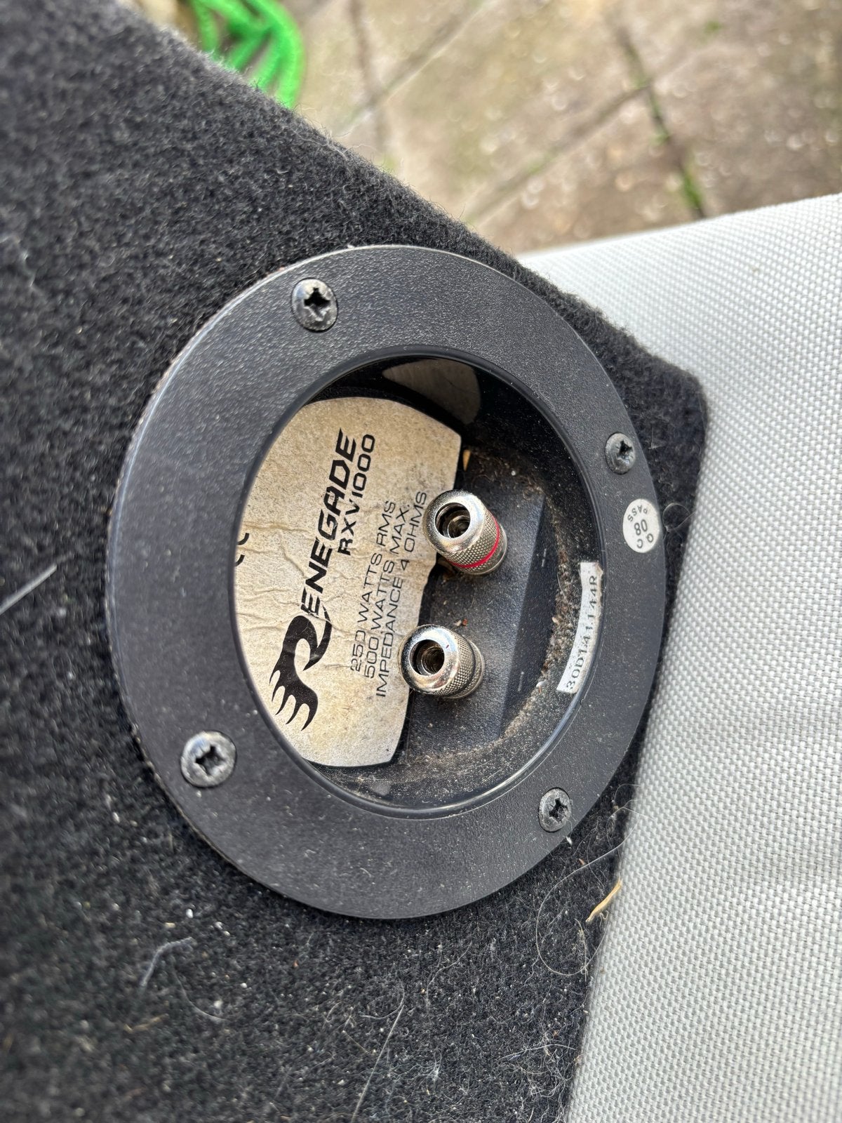 Renegade Subwoofer RXV1000 en Versterker RXA550, Ophalen, Gebruikt